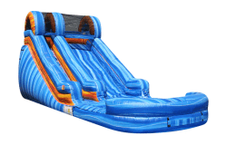 14ft Blue Crush Bounce House w/ Slide