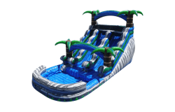 13ft Dual Lane Boulder Dash Bounce House w/ Slide