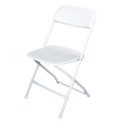 White Classic Polyfold Chairs